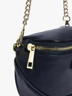 Micro ISABELLA in pelle BLU NOTTE – LOVING BAGS