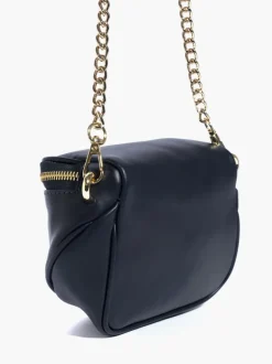 Micro ISABELLA in pelle BLU NOTTE – LOVING BAGS