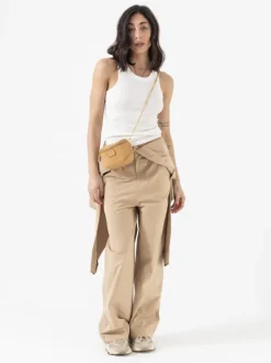 Micro ISABELLA in pelle MIELE – LOVING BAGS