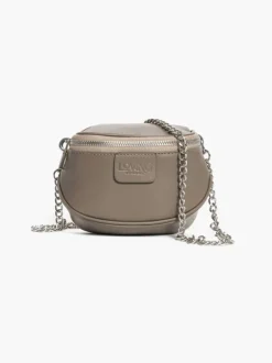 Micro ISABELLA in pelle TORTORA – LOVING BAGS