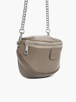 Micro ISABELLA in pelle TORTORA – LOVING BAGS