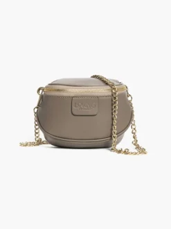 Micro ISABELLA in pelle TORTORA – LOVING BAGS