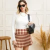 Minigonna a pieghe tartan – 7871