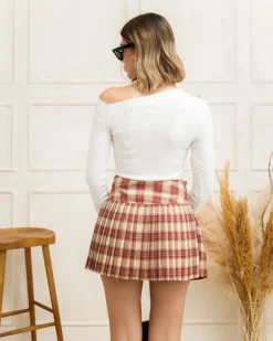 Minigonna a pieghe tartan – 7871