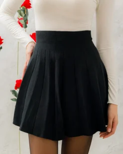Minigonna in maglia plissè – 8040