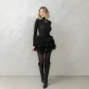 Minigonna in pizzo e balze – 96973