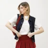 Minigonna shorts a pieghe in suede – J6879