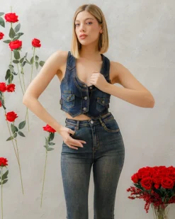 Panciotto in denim – 8266