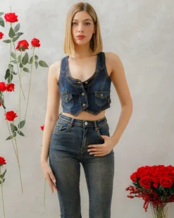 Panciotto in denim – 8266