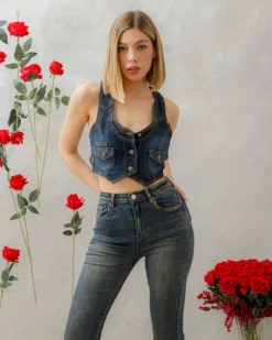 Panciotto in denim – 8266
