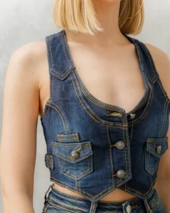 Panciotto in denim – 8266