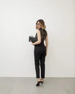 Pantaloni a sigaretta con cintura – 8231
