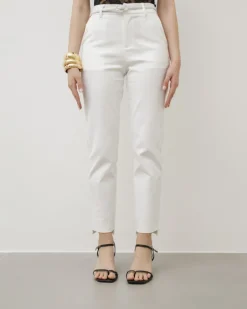 Pantaloni a sigaretta con cintura – 8231
