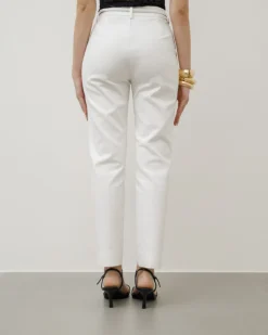Pantaloni a sigaretta con cintura – 8231