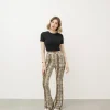Pantaloni a zampa in lycra pitone – 1171