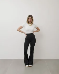 Pantaloni a zampa in lycra – 1171