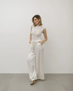 Pantaloni ampi satin – 3513