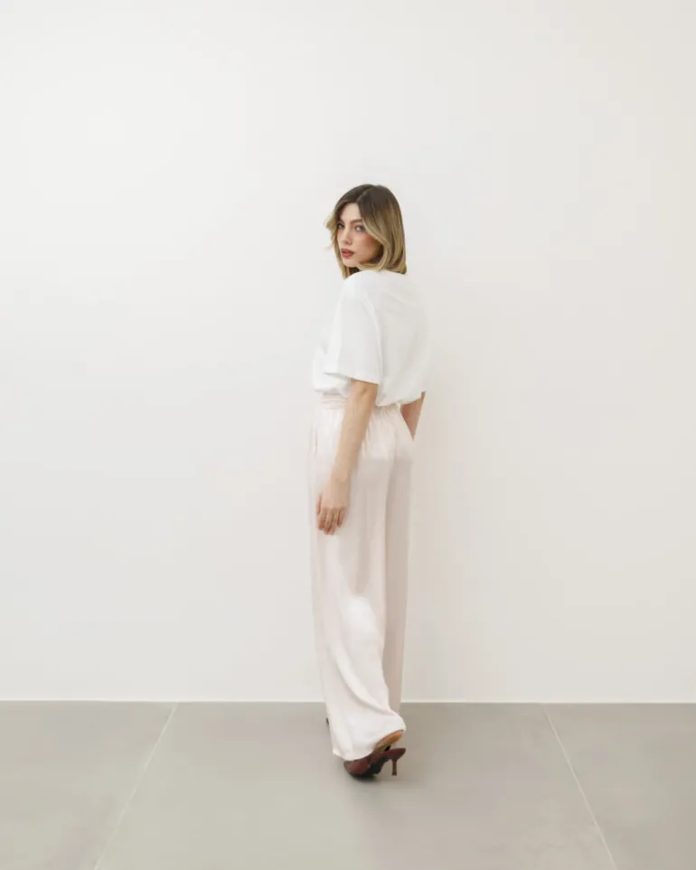 Pantaloni ampi satin – 3513