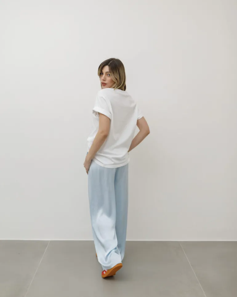Pantaloni ampi satin – 3513