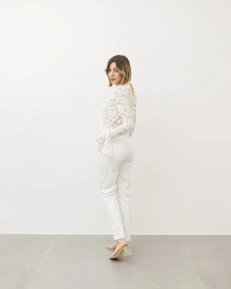 Pantaloni chino con cintura – 2663