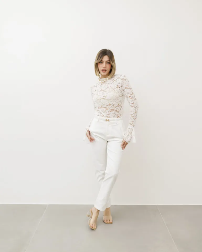Pantaloni chino con cintura – 2663