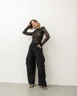 Pantaloni eleganti ballon neri – P6696 SLC