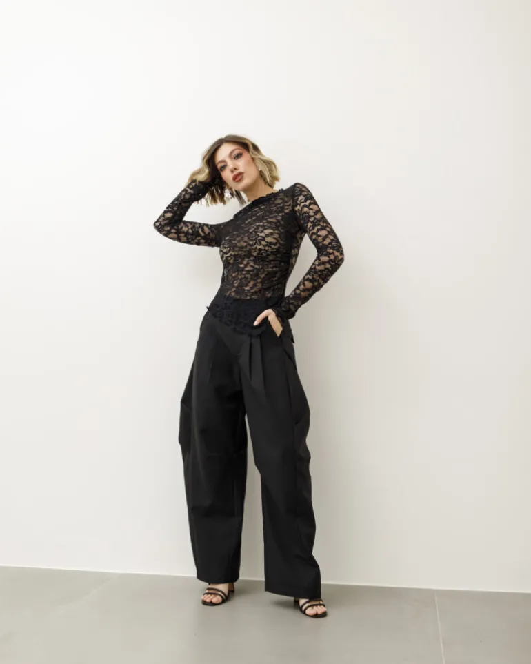 Pantaloni eleganti ballon neri – P6696 SLC