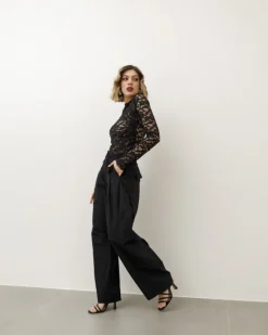 Pantaloni eleganti ballon neri – P6696 SLC