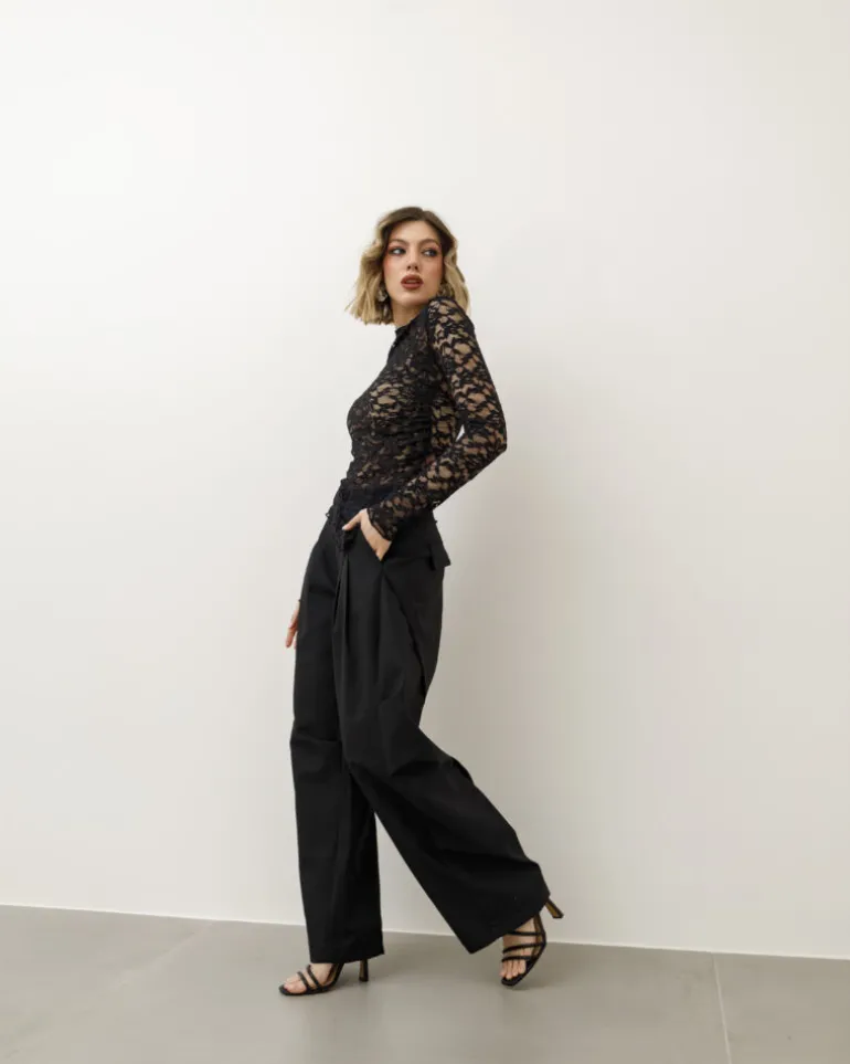Pantaloni eleganti ballon neri – P6696 SLC