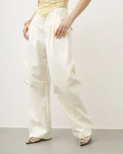 Pantaloni eleganti ballon panna – P6696