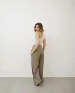 Pantaloni in misto lino – 8099