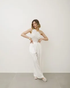 Pantaloni in misto lino – 8099