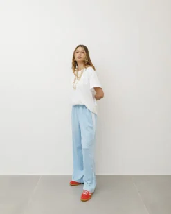 Pantaloni jogger con riga laterale – 6865
