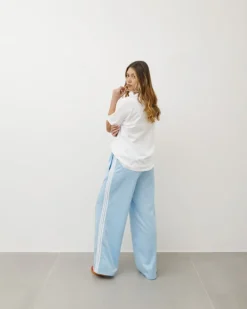 Pantaloni jogger con riga laterale – 6865