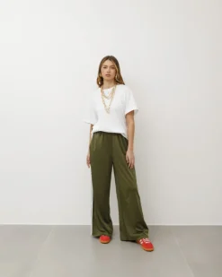 Pantaloni jogger con riga laterale – 6865