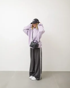Pantaloni jogger con riga laterale – 6865