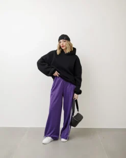 Pantaloni jogger con riga laterale – 6865