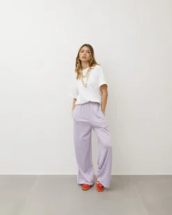 Pantaloni jogger con riga laterale – 6865