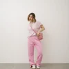 Pantaloni jogger in cotone ROSA – LBA8745