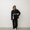 Pantaloni jogger in cotone NERO- LBA8745