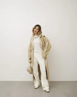 Pantaloni jogger in cotone CREMA – LBA8745