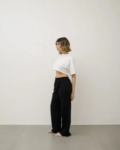 Pantaloni jogger in cotone NERO- LBA8745