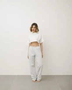 Pantaloni jogger in cotone GRIGIO – LBA8745