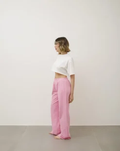 Pantaloni jogger in cotone ROSA – LBA8745