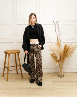Pantaloni morbidi animalier – 206669