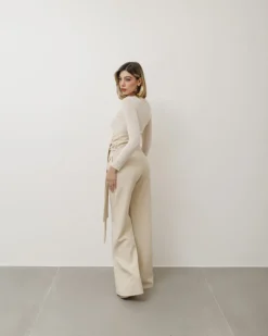 Pantaloni palazzo con fusciacca – 6709 slc