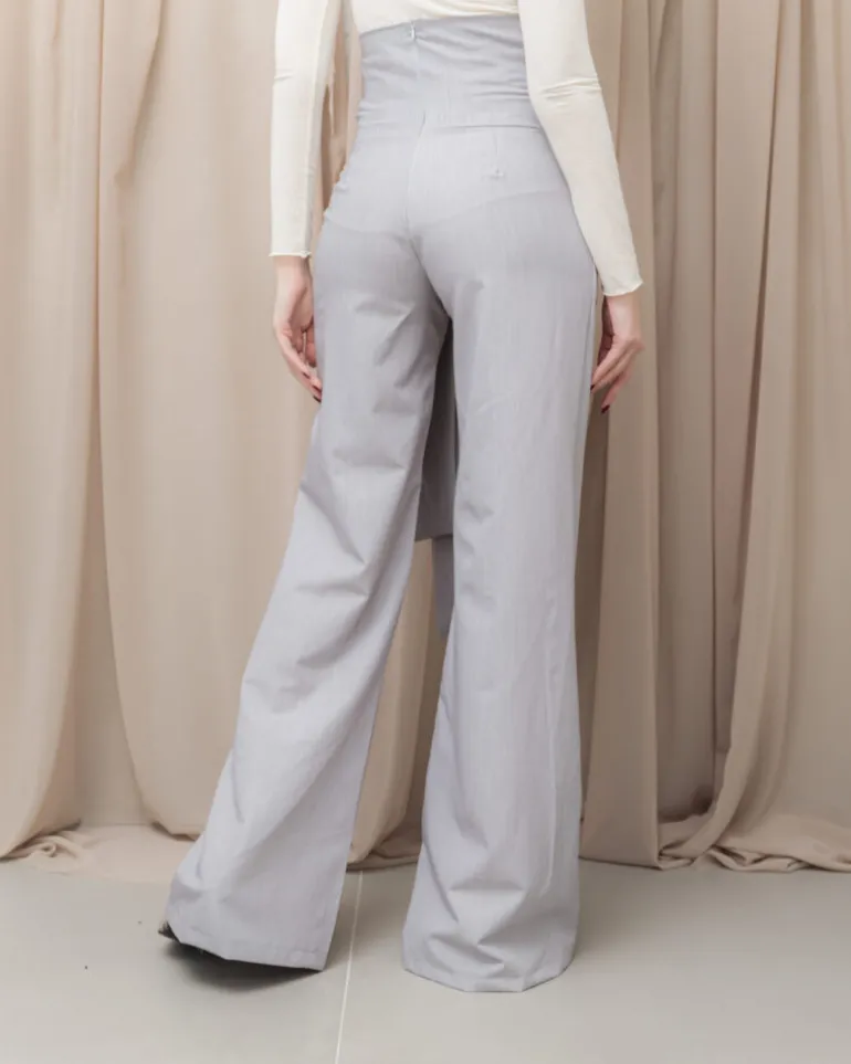 Pantaloni palazzo con fusciacca – 6709 slc