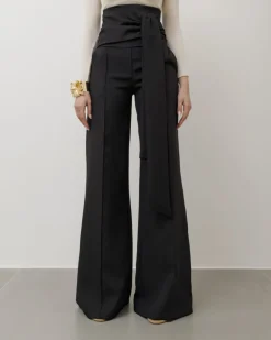 Pantaloni palazzo con fusciacca – 6709 slc