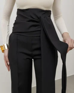 Pantaloni palazzo con fusciacca – 6709 slc