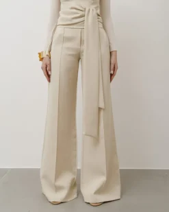 Pantaloni palazzo con fusciacca – 6709 slc